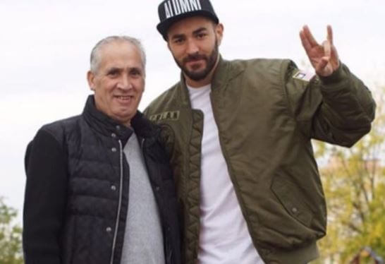 Hafid Benzema with his son Karim Benzema.